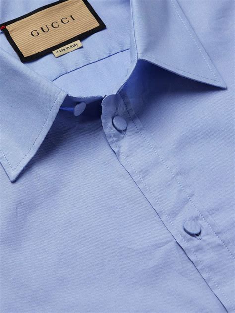 Oxford cotton shirt with embroidery 